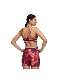 Resim Puma Floral Rıbbon Low Bra Sporcu Sütyeni 52749496 Bordo 