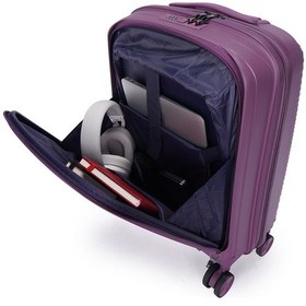 Resim Wexta Pp-168 Laptop Gözlü Mor Kabin Boy Valiz Çok Renkli 