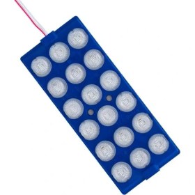 Resim Powermaster 12 Volt 6 Watt Mavi 18 Ledli 2'li Paket Yanıp Sönen Modül LED 