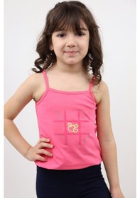 Resim Toontoy Kız Bebek Baskılı Atlet Fuşya 