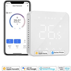 Resim Meross Wi-Fi Uzaktan Kontrollü Akıllı Kombi Bağlantılı Termostat 