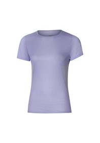 Resim Mizuno Dryaeroflow Graphic Tee Kadın Tişört Mor Çok Renkli 