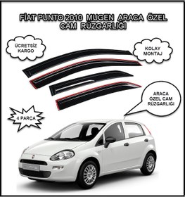 Resim Fiat Punto 2010 Mugen Tip Cam Rüzgarlığı 