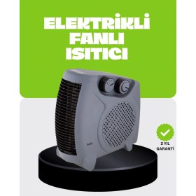 Resim Marsilyan Güvenli Elektrikli Fanlı Isıtıcı Termostatlı Hızlı Isıtma 