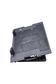 Resim Delixa ErgoStand Laptop Soğutucu Stand | 5 Kademeli Açılı Ergonomik Tasarım | 140mm Sessiz Fan | 2 Port USB 