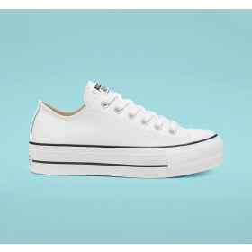 Resim Converse Chuck Taylor All Star Leather Platform Kadın Günlük Spor Ayakkabı 