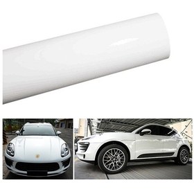 Resim Monyee Beyaz Araba Renk Değiştirme Filmi - Parlak Pvc Koruyucu Sticker, 152x30 Cm, Korozyon Ve Çizikten Koruma, Estetik Artırma 
