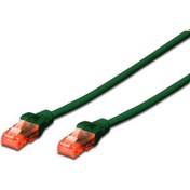 Resim Digitus Patch Kablo, U-UTP, CAT. 6, 5 metre, AWG 26/7, Cu, LSZH, yeşil renk 