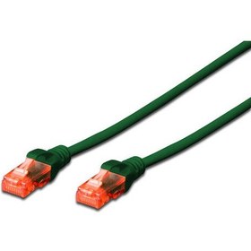 Resim Digitus Patch Kablo, U-UTP, CAT. 6, 5 metre, AWG 26/7, Cu, LSZH, yeşil renk 