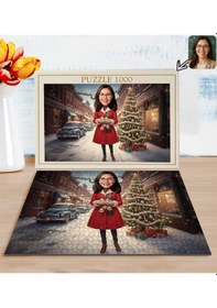 Resim Bk Gift Kişiye Özel Kadın Yılbaşı Karikatür Tasarımlı 1000 Parça Profesyonel Puzzle-2, 1000 Puzzle, Yeni Yıl Hediyesi, Yılbaşı Hediyesi Kobitmeyencom3 