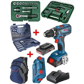 Resim Çok Parçalı Güçli El Aleti ve Çanta Seti, Batarya ve Aksesuarlar Ile, 100 Karakter 