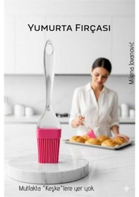 Resim Silikon Yumurta Ve Yağlama Fırçası- Isıya Dayanıklı Kompakt Mutfak Yardımcısı 