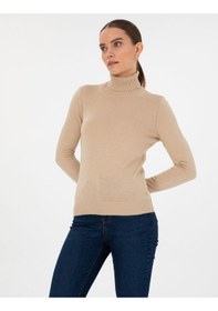 Resim Pierre Cardin Kadın Bej Kazak /triko 50315747-vr011 Bej 