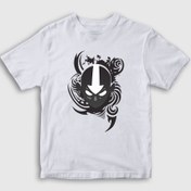 Resim Unisex Çocuk Beyaz Aang V2 Anime Avatar The Last Airbender T-Shirt 