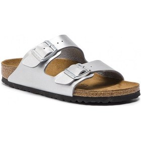 Resim Terlik Kadın 1012283 Birkenstock Arızona Bf Sılver Null Gümüş 