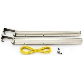 Resim Çamaşır Kurutma Askılıgı Kare Alüminyum 60x25 Balkon Küpeşte Çamaşır Kurutma Askısı 