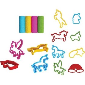 Resim Unicorn Oyun Hamur Seti 200 Gr. - Oyun Hamuru Seti - Hamur Setleri - Hamur Kalıpları - Boynuzlu At Renkli 