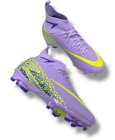 Resim 610 Süperfly Yeni Model Özel Taban Çoraplı Krampon Lila Sarı Desenli Lila - Sarı 