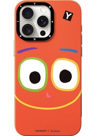 Resim İphone 14 Pro Max Uyumlu Kılıf Magsafe Özellikli Sunshine Youngkit Daily Happy Serisi Kırmızı 