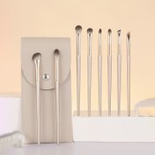 Resim 8 adet Makyaj Fırça Seti, Hassas Göz Farı, Eyeliner, Kontur, Karıştırma, Aydınlatıcı Fırçalar, Yumuşak Kıllar, Mükemmel Anneler Günü Hediyesi 