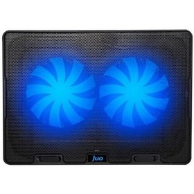 Resim Juo Windy 2 Fanlı 1500 RPM Led Aydınlatmalı Hız ve Yükseklik Ayarlı Notebook Soğutucu 