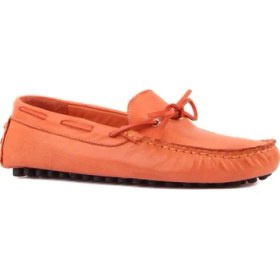 Resim Saillaker’s - Turuncu Deri Erkek Loafer 