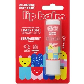 Resim Babyton Bebek & Çocuk Doğal Dudak Koruyucu Bitkisel Lipbalm Çilek 5gr 
