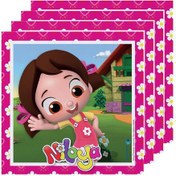 Resim 20 Adet Niloya Peçete Kız Doğum Günü Parti Malzemesi 