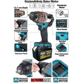 Resim Rowermax 99880VFX 8000Mah Somun Sökme Makinesi 