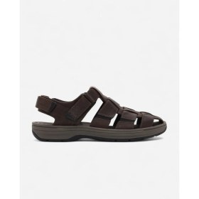 Resim Clarks Saltway Cove Dark Brown Lea Erkek Kahverengi Sandalet 26176900 