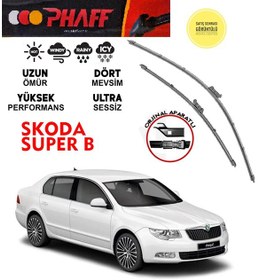 Resim Skoda Super B Muz Silecek Seti Araca Özel Aparat 2008-2015 Arası 