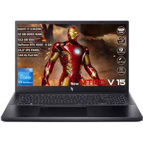 Resim Acer Nitro V 15 NH.QNBEY.005+325 Intel Core i7 13620H 15.6" 32 GB RAM 512 GB SSD RTX4050 6 GB FHD IPS FreeDOS Gaming Laptop Acer