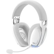 Resim REDRAGON H878 SKULD PRO TRI-MODE KABLOSUZ 7.1 SURROUND AYDINLATMALI GAMING KULAKLIK BEYAZ-GRI 