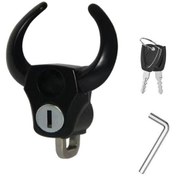 Resim Sones Bullhead Kask Kilit Kancaları Ön Evrensel No-punch Motosiklet Bisiklet Depolama Kancası Siyah 