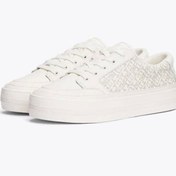 Resim Tommy Hilfiger Kadın Beyaz Vulc Deri Monogram Sneaker 