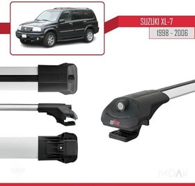 Resim Omad Suzuki XL-7 1999-2006 Arası ile uyumlu ACE-1 Ara Atkı Tavan Barı GRİ 3 ADET BAR 
