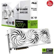 Resim ASUS TUF Gaming GeForce RTX 5070 Ti 16GB OC White Edition TUF-RTX5070TI-O16G-WHITE GDDR7 256 Bit Gam 