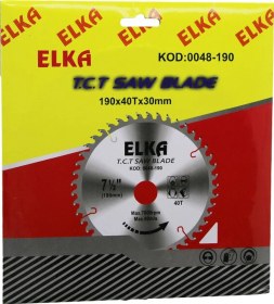 Resim Elka 0048-190 190 X 40t X 30mm Ağaç Sunta Kesici Disk 4741 