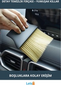 Resim Letsii Yumuşak Uçlu Araba Detay Temizlik Fırçası 