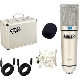 Resim Midex Cx1 Profesyonel Condenser Stüdyo Mikrofonu Seti 