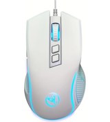Resim Globalbloom Hxsj Kablolu Usb Optik Renkli Aydınlatmalı 7 Düğmeli White Oyun Ve Ofis İçin Mouse - 