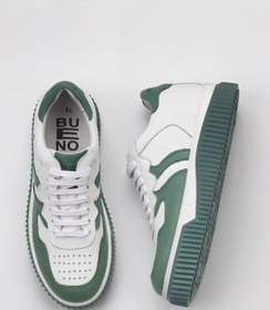 Resim Bueno Shoes Yeşil Beyaz Deri Kadın Spor Ayakkabı 01wz10400 