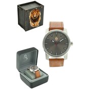 Resim Galatasaray Taba Renk Kordon Saat Hediyelik Ahşap Kutulu 