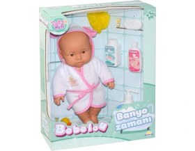 Resim Uravas Store Mey Ithalat® 030031 , Bebelou Banyo Zamanı Bebek Seti, 35 cm / +3 Yaş 