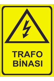 Resim ÇAĞ AJANS REKLAM TANITIM HİZ. TRAFO BİNASI 25 ADET STİCKER Uyarı Etiket 13 cm x 17 cm 