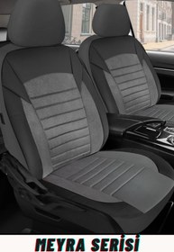 Resim TROBUS Hyundai İ20 Hachback 2015-2019 Aracınıza Uyumlu Meyra Serisi Tay Tüyü Deri Detay Gri 