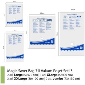 Resim Magic Saver Bag 7´Li Vakumlu Poşet Seti 3 