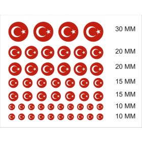 Resim ENB Ay Yıldız Damla Silikon Sticker 