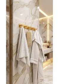 Resim 5'li Premium Gold Alüminyum Banyo Mutfak Havlu Bornoz Askısı Altın 