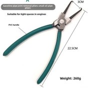 Resim Springsun Ruichi 45 Çelik Yakıt Borusu Ayırma Tırnağı - 0-72mm Uyumlu, 0.28kg Hafif, Kesin Ve Dayanıklı Tasarım Yeşil Saplı 22.5cm Tekli Kutulu 